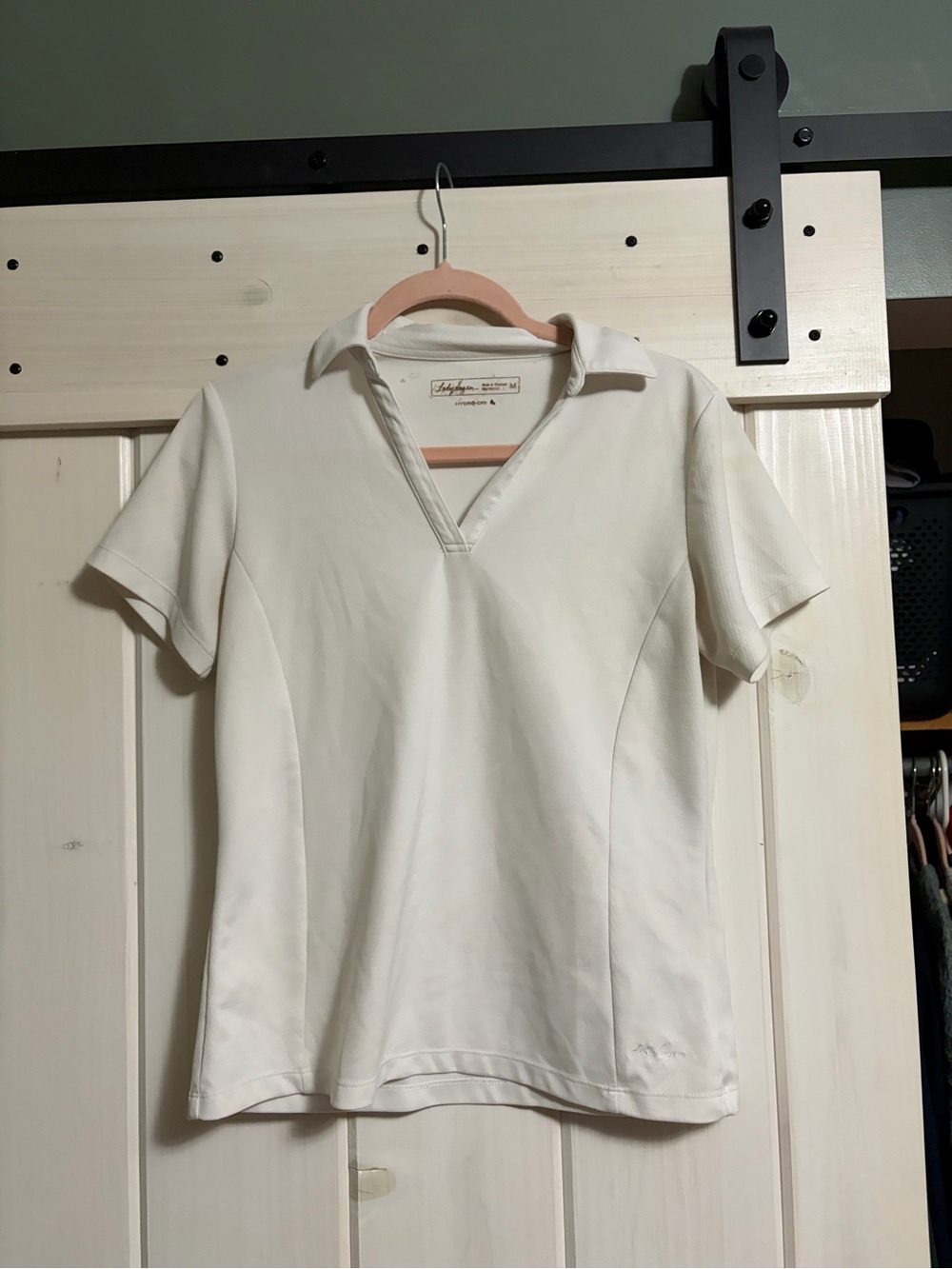 White golf polo